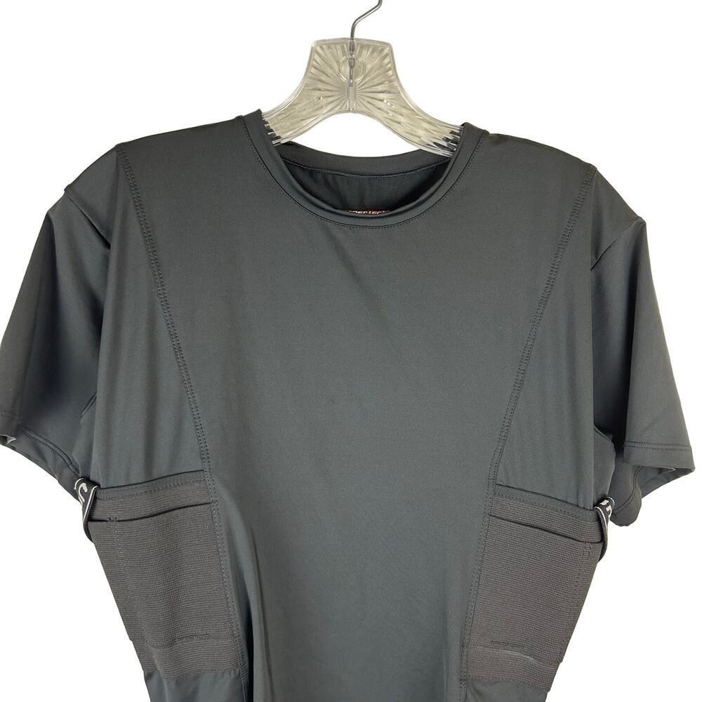 NWOT Concealed Carry Gray Short Sleeve Women's Top Size L